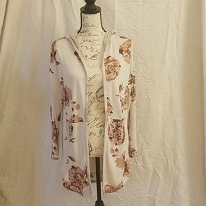 Floral cardigan duster